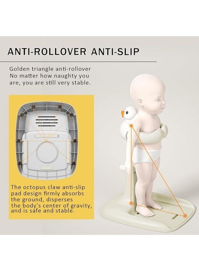 MAAS Adjustable height baby bath stand with anti-slip base; standing bath stand for hands-free baby bathing. - Image 3